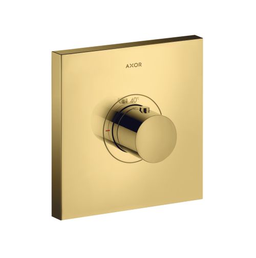 AXOR-HG-AXOR-ShowerSelect-Thermostat-HighFlow-Unterputz-eckig-Polished-Gold-Optic-36718990 gallery number 1